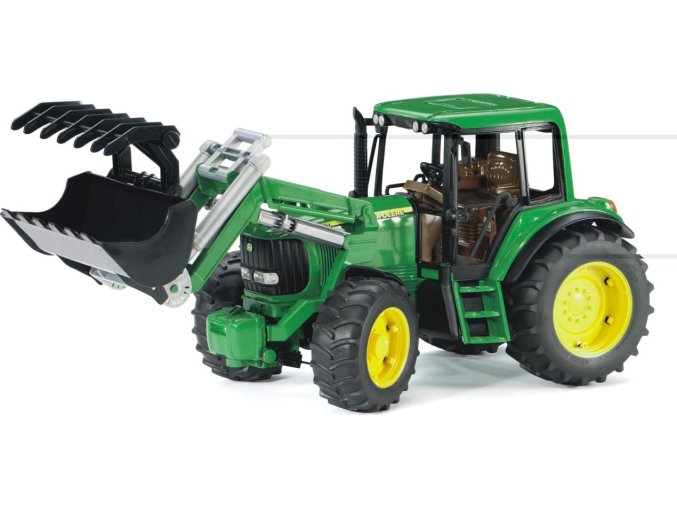 Bruder 02052 Farmer - traktor John Deere s předním nakladačem - ARCH.