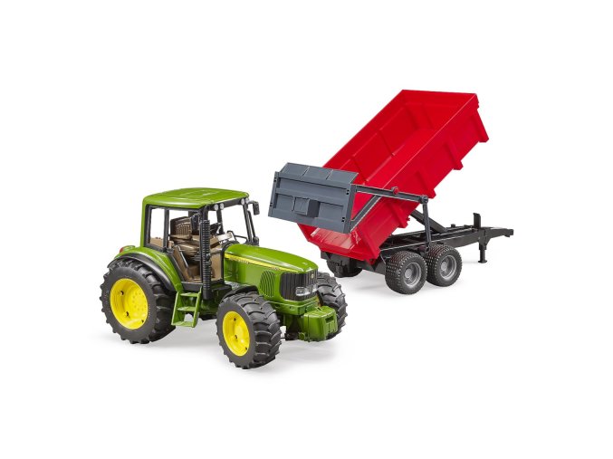 Bruder 02057 Traktor John Deere a sklápěcí valník