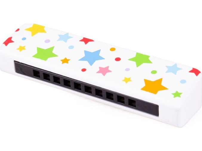 Bigjigs Toys Dřevěná harmonika hvězdičky 1 ks