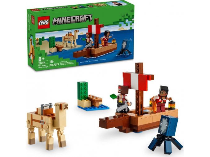 LEGO® Minecraft® 21259 Plavba na pirátské lodi