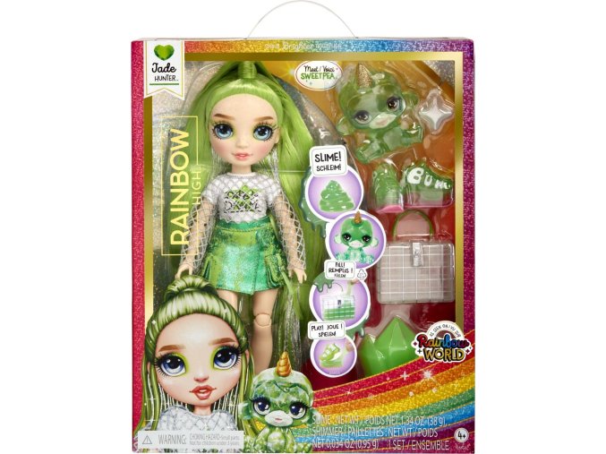 Rainbow High Fashion panenka se zvířátkem  Jade Hunter