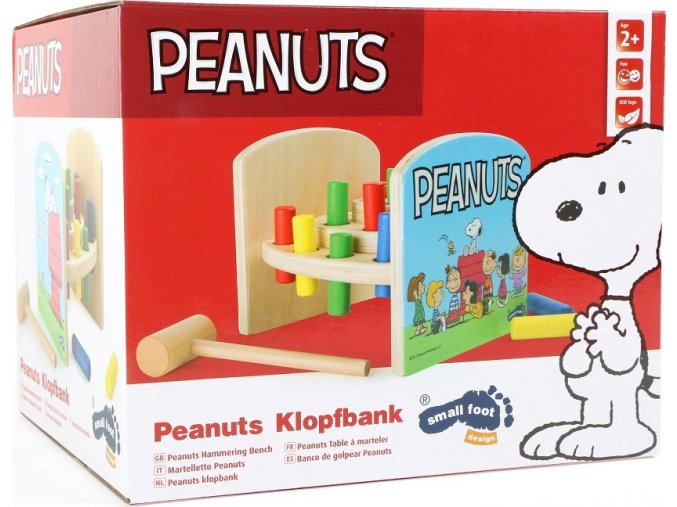 Small Foot Dřevěná zatloukačka Peanuts