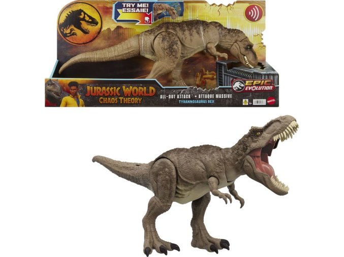 Jurský svět Zběsilý útok T-REXE se zvuky