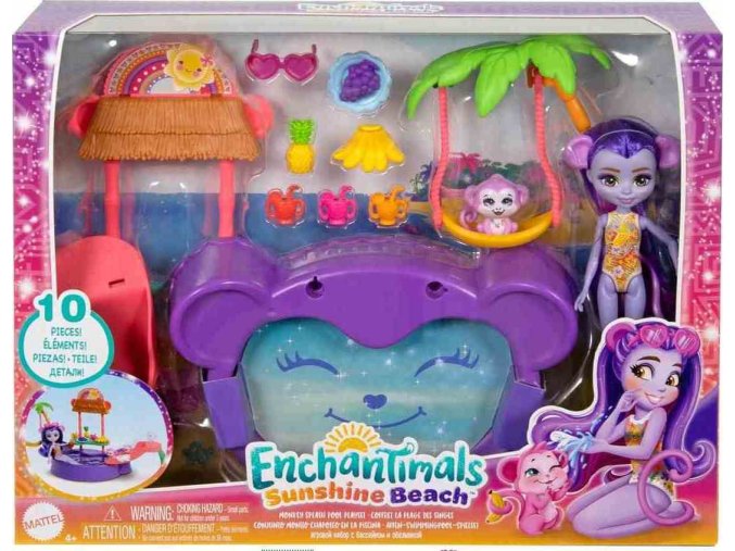 ENCHANTIMALS Sunshine Beach Opičkový bazén
