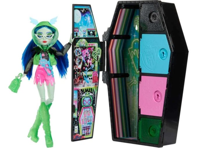 Monster High Skulltimate Secrets GHOULIA YELPS neonová