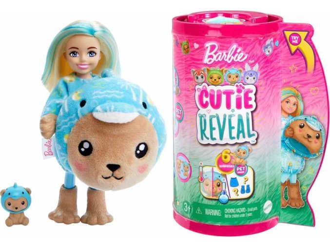 Barbie® Cutie Reveal™ Chelsea Medvídek v kostýmu