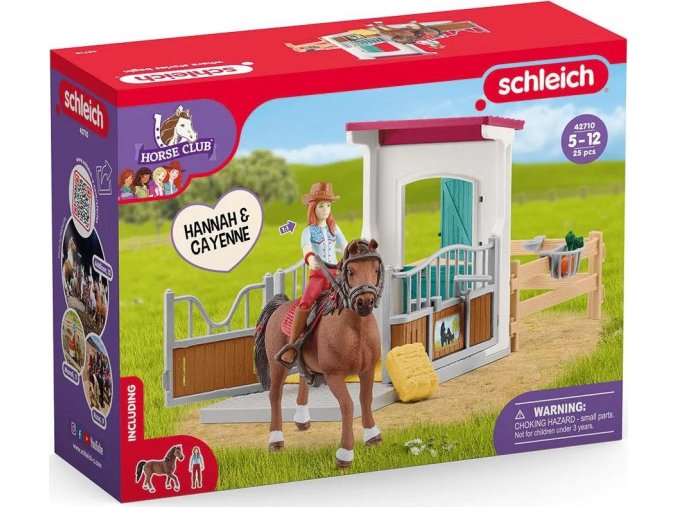 Schleich 42710 Stáj pro koně Hannah & Cayenne