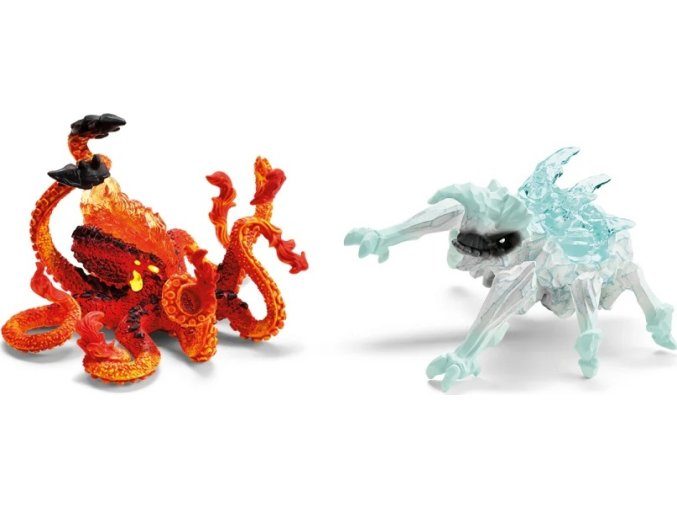 Schleich 70826 ELDRADOR® CREATURES Ledový brouk vs. Ohnivý kraken