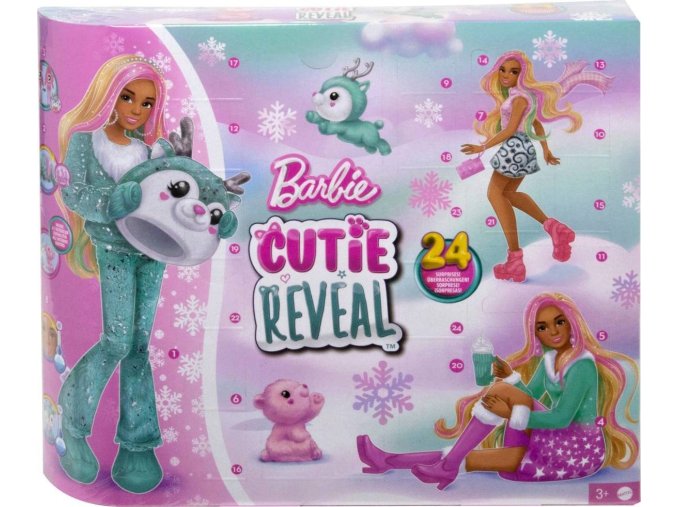 Barbie® Cutie Reveal™ Adventní kalendář 2023