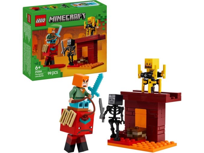 LEGO® Minecraft®  21266 Lávová bitva v Netheru