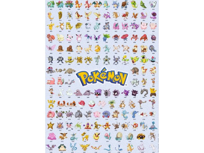 Prvních 151 Pokémonů 500 dílků