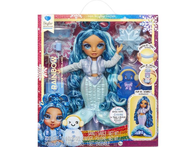 Rainbow High Zimní fashion panenka - Skyler (Blue)