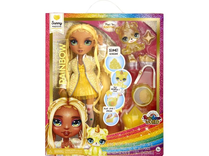 Rainbow High Fashion panenka se zvířátkem - Sunny Madison