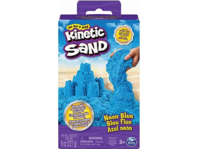 Kinetic Sand Neonová barva písku modrá 227g