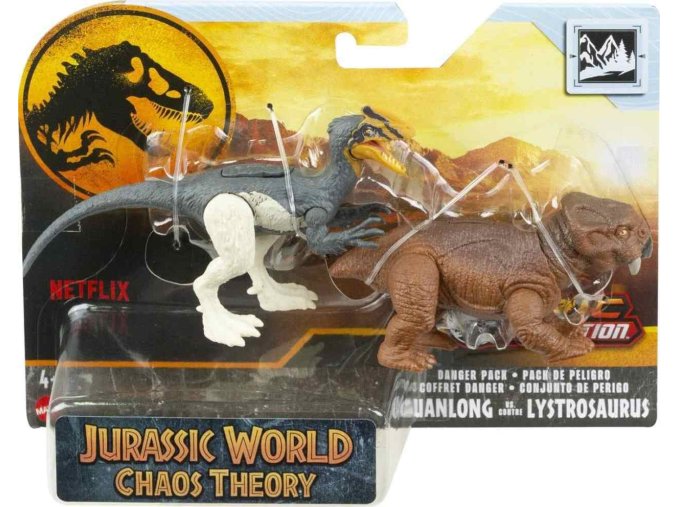 Mattel Jurský svět Chaos Theory GUANLONG a LYSTROSAURUS