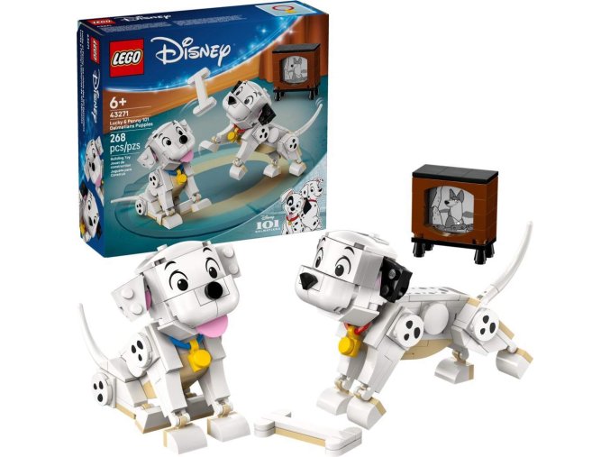 LEGO® │ Disney 43271 Štěňátka Štístko a Penny z filmu 101 dalmatinů