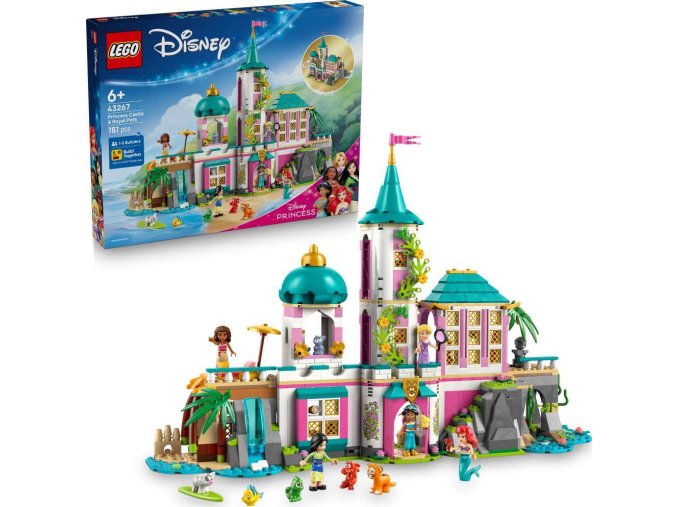LEGO® │ Disney 43267 Hrad princezen a královští domácí mazlíčci