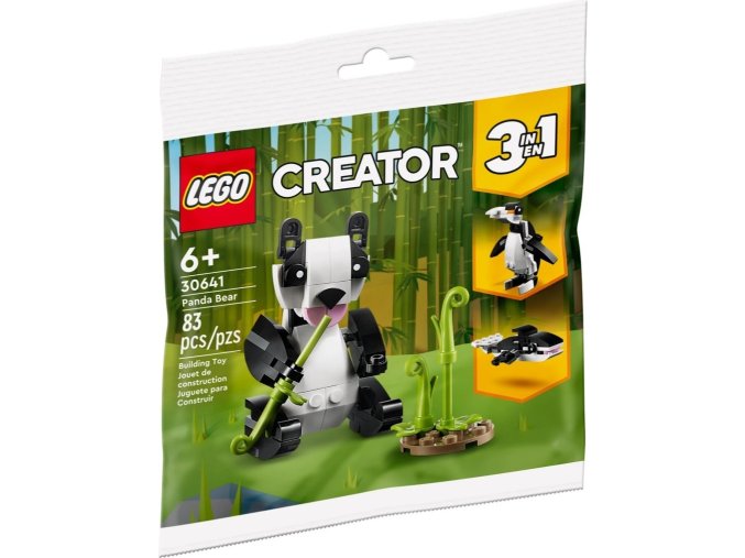 LEGO® Creator 30641 3v1: Panda, Tučňák, Velryba