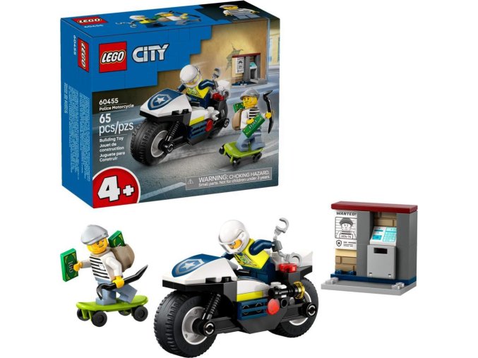 LEGO® CITY 60455 Honička na policejní motorce