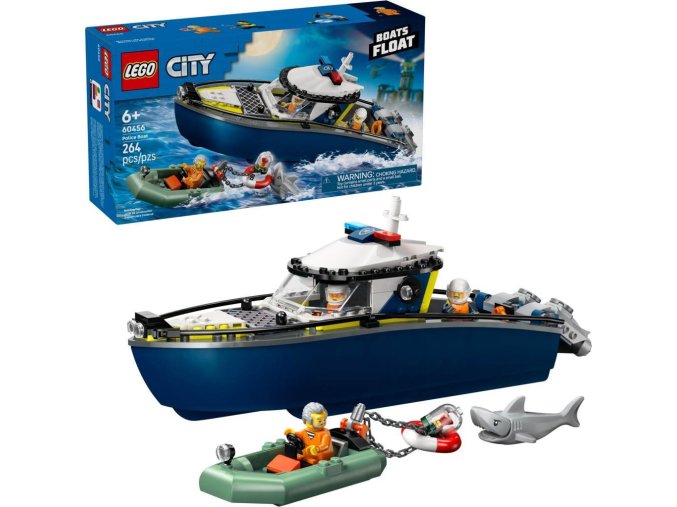 LEGO® CITY 60456 Honička v policejní lodi