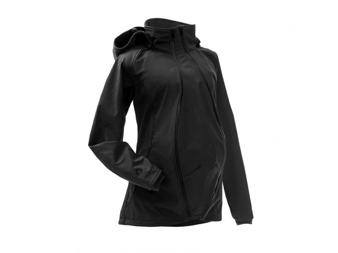 Mamalila softshell těhotenská a nosící bunda pro dva do každého počasí černá