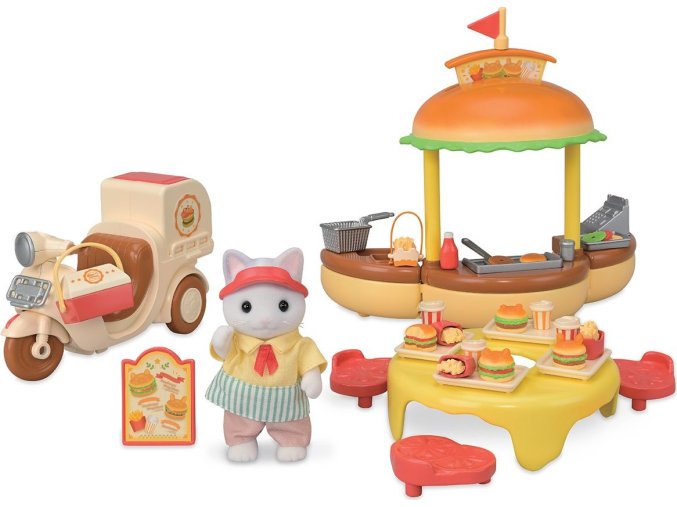 Sylvanian Families 5757 Pojízdný stánek s hamburgery
