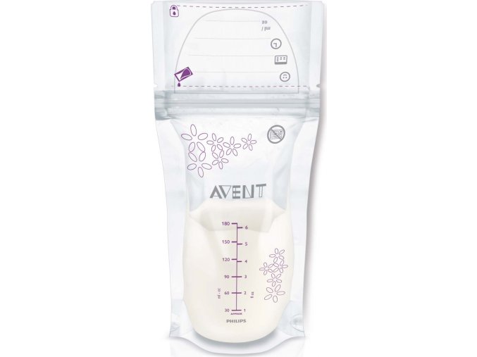 Sáčky na mateřské mléko 180 ml 25 ks