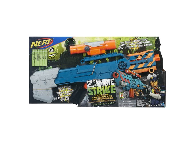 NERF Zombie strike zed squad longshot cs 12 (target)