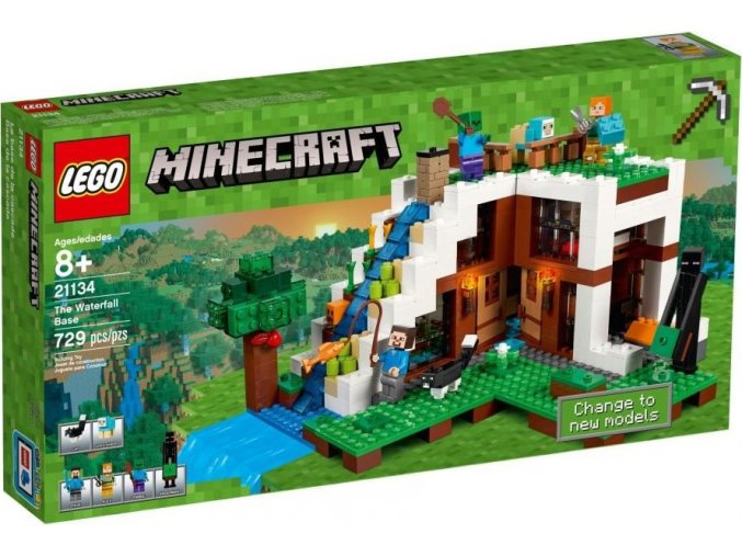 LEGO® Minecraft 21134 Základna ve vodopádu
