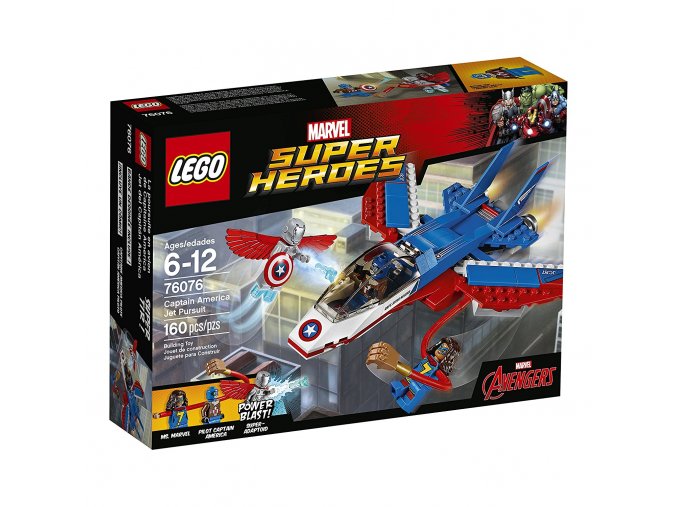 LEGO® Super Heroes 76076 Kapitán America a honička ve stíhačce