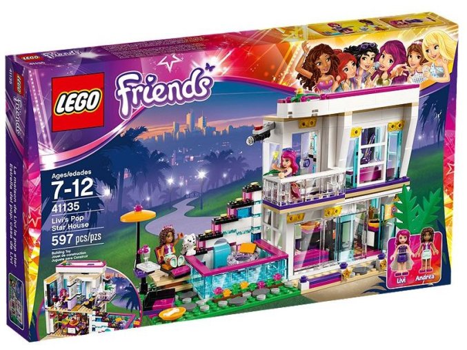LEGO® Friends 41135 Livi a její dům popové hvězdy