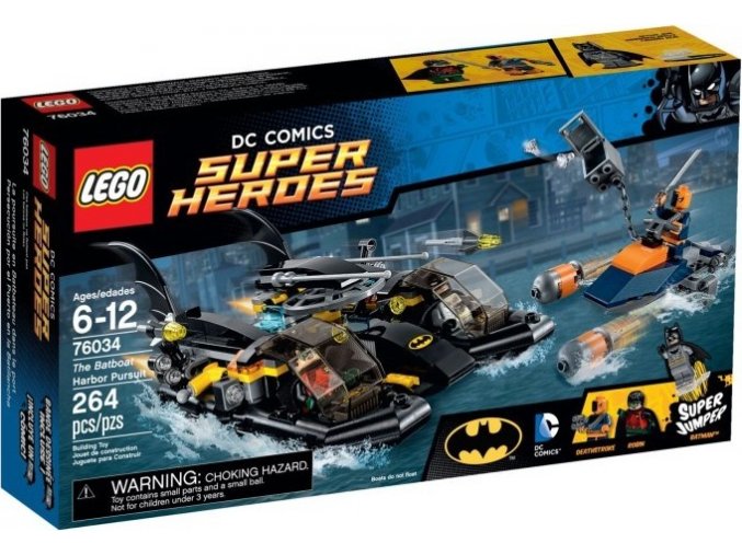 LEGO® Super Heroes 76034 Honička v přístavu s Batmanovým člunem