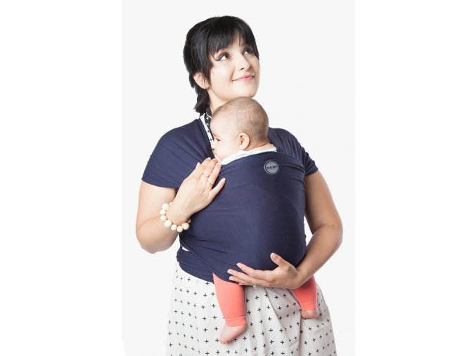 moby wrap classic navy elasticky satek moby modry noseni deti