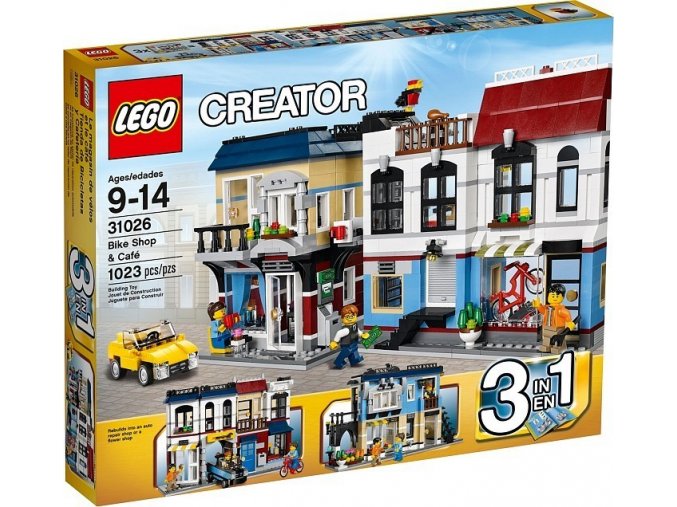 LEGO® Creator 31026 Moto shop a kavárna