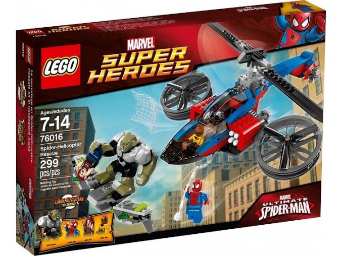 LEGO® Super Heroes 76016 Pavoučí záchranný vrtulník