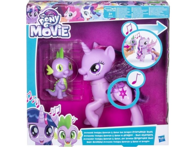 My Little Pony Hrací set se zpívající Twilight Sparkle a Spikem