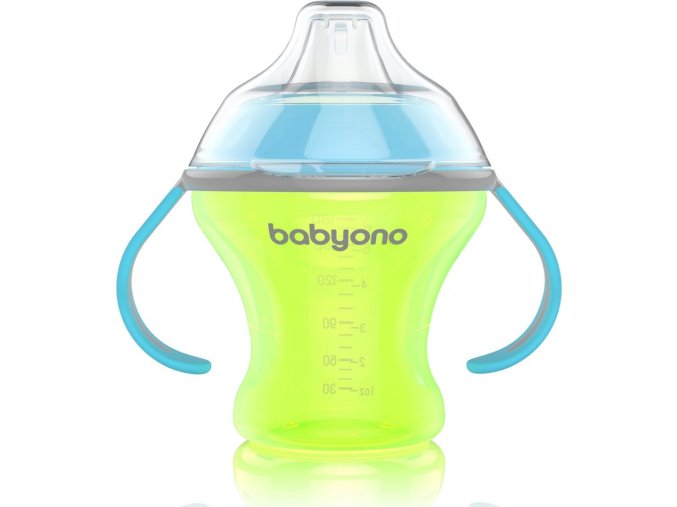 Hrnek netekoucí s měkkým náustkem NATURAL NURSING 180 ml zelený