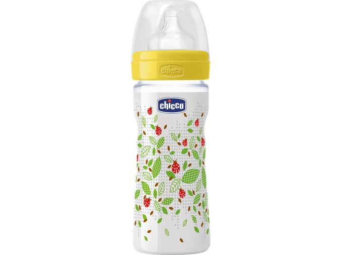 Láhev bez BPA Well-Being silikonový dudlík, střední, zelená 250 ml