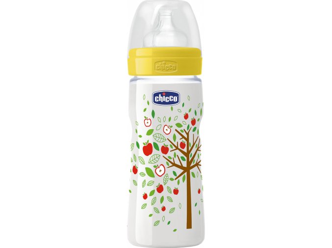Láhev bez BPA Well-Being silikonový dudlík, rychlý, zelená 330 ml