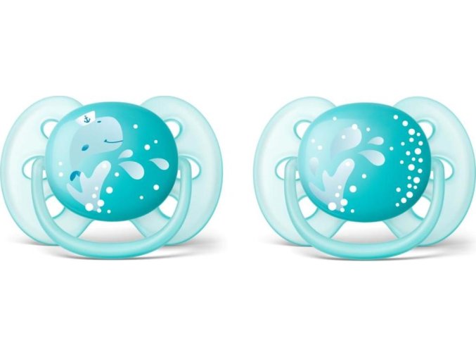 Šidítko Ultrasoft DECO 6-18 m. chlapec, 2 ks