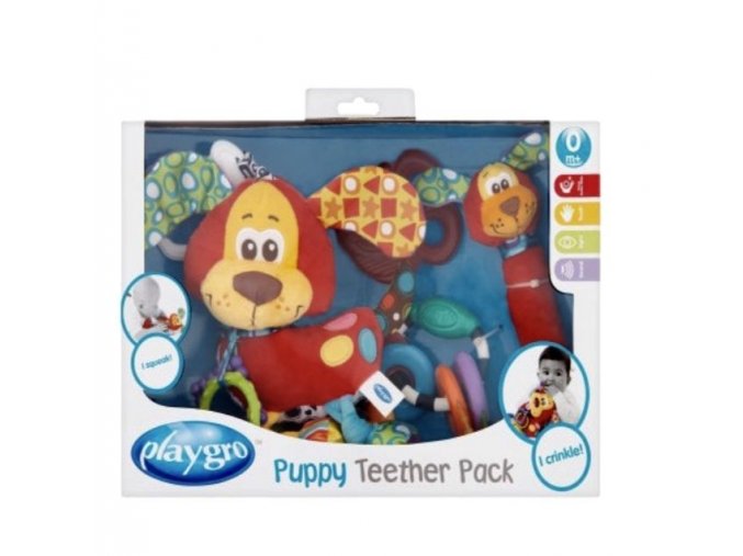 playgro puppy teether pack