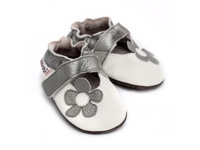 LLPT846 capacky liliputi sandalky liliputi ice flower kozene capacky boty pro deti backurky