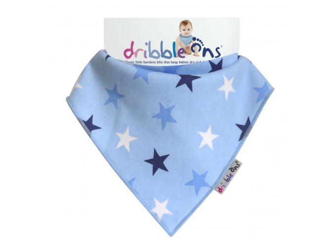 Dribble Ons Designer Blue Stars