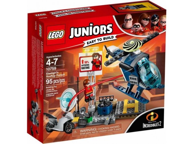 LEGO® Juniors 10759 Elastižena: pronásledování na střeše