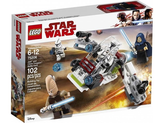 LEGO® Star Wars 75206 Bitevní balíček Jediů a klonových vojáků