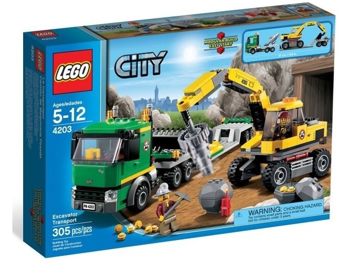 LEGO® CITY 4203 Přeprava rypadla