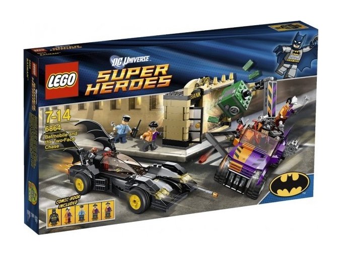 LEGO® Super Heroes 6864 Batmobil a honička zločince Two-Face
