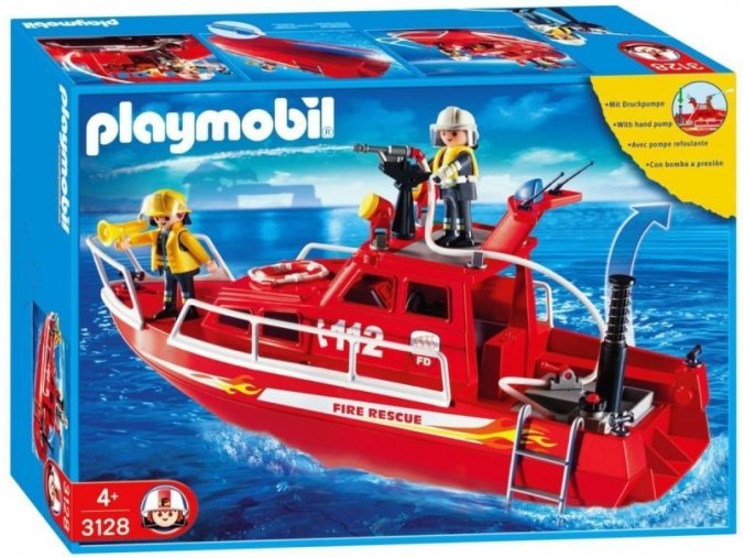 PLAYMOBIL® 3128 Hasičská loď s vodním dělem