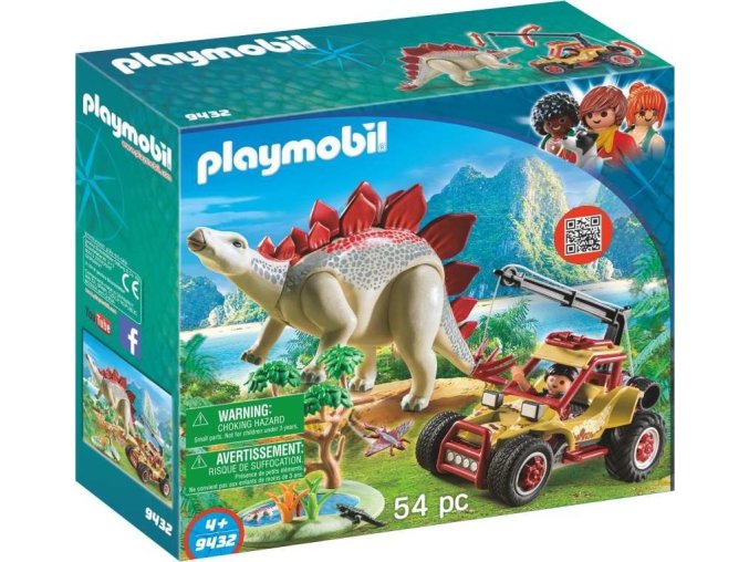 PLAYMOBIL® 9432 Auto se záchytnou smyčkou na Stegosaura