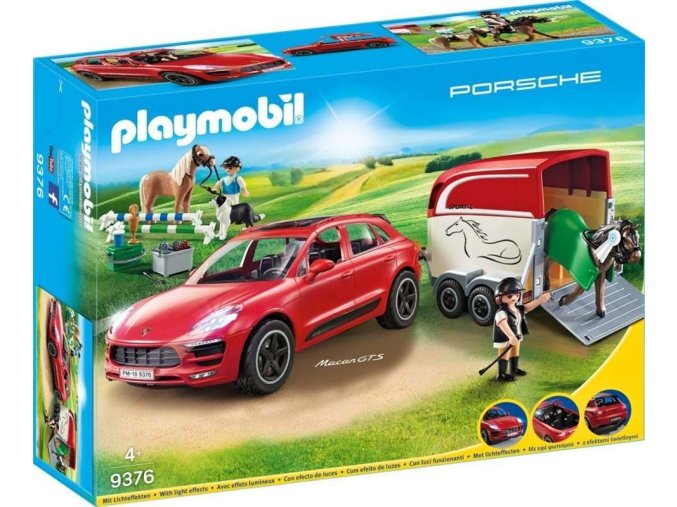 PLAYMOBIL® 9376 Porsche Macan GTS s přívěsem pro koně